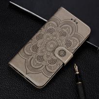 3D Flower Case for Samsung Galaxy A20E A10 A20 A30 A40 A50 A70 M10 M20 A8 A6 A7 2018 J4 J6 Plus S10E S10 S9 leather Wallet Bags S10E pilka spalva