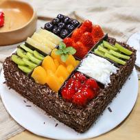 Friduo Šviežių Vaisių Gimtadienio Tortas