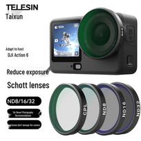 TELESIN objektyvo filtrų rinkinys, skirtas DJI Action 6