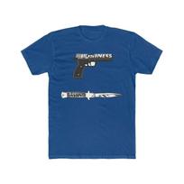 Business Gun Knife Personal Know The Ledge Mens Cotton Hip Hop 100 Cotton Casual Tshirts Loose Top Size S3XL S