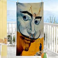 Salvador Dali Pop Art Towel Soft Pool Gift For Travel Gym Shower Camping Quick Dry Sports Large Beach Towels STJ40x70CM