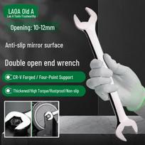 LAOA CR-V Mirror Finish Double Open-End Wrench