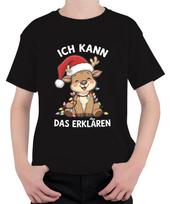 Ich kann das erklären Rentier Weihnachten Lichter Niedlich Lustig Unisex Kinder L