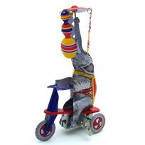 Circus Baby Elephant on Tricycle Tinplate Craft - Creative Gift & Photography Prop MS814