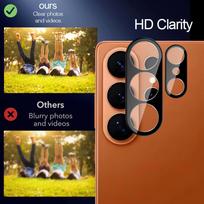 1-30PCS Black HD Tempered Glass Camera Protect Film For Samsung Galaxy S26 Ultra Plus Full Coverage Anti-fingerprint Lens Cover 1PCS&High Definition