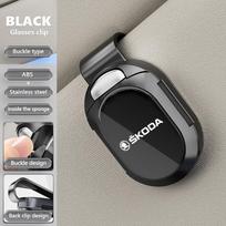 AAAAT1 For Skoda Car Sunglasses Clip Sun Visor Glasses Holder Card Ticket Storage VRS Octavia 1 2 3 A7 A5 Fabia Rapid Superb Yeti