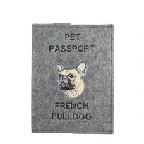 Buldog Francuski - Etui Na Paszport Psa, Pokrowiec Na Dokumenty, Prezent Dla Podróżnika Od Marki Art-Dog