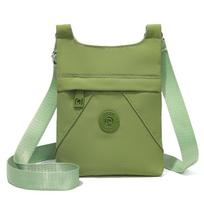 Nylon Multi-functional Crossbody Bag Women's Water-repellent Commuter Shoulder Bag žalia