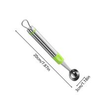 Melons Baller Spoon Portable DIY Fruit Baller Tool Fruit Multi Functional Long Handled Spoon Digging Balls For Watermelon Sorbet žalia