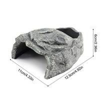 Turtle Cave Resin Rock Shelter House Reptile House For Lizards Bearded Dragon Snake Basking Terrarium Fish Tank