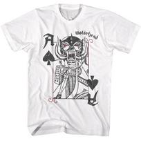 Motorhead - King Of Aces - American Classics - Solid White  Short Sleeve T- 120