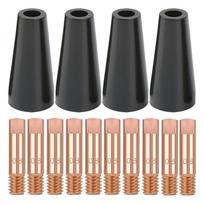Flux Core Gasless Nozzle Tips Kit,for MIG Welding Contact Tip 0.8mm For 15AK For MB14 And For 15AK For MB15 Welding Torches China Mainland