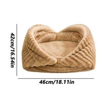 Pet Beds For Cats Cave Sleeping Nest Foldable Warm Mat Pet Cave For Indoor Cats For Calming Outdoor Animal Travel Winter Small L mėlyna
