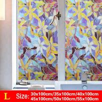 Vandeniui atsparus PVC matinio stiklo langas Privatumo plėvelės lipdukas miegamajam vonios kambariui lipni plėvelė namų dekoravimui 30x100cm