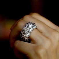 Huitan Nauji Bling Bling Moteriški Vestuviniai Žiedai su Ovaliu Kubiniu Cirkonio Kristalu Blizgūs Aksesuarai vakarėlio papuošalams Statement Žiedas 8 brown