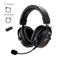 New RGB Wireless Gaming Headset: Three-Mode Bluetooth, Low Latency, Comfortable Fit