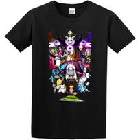 Stiprus patvarumas Undertale veikėjas, kupinas ryžto Unisex 100% medvilnės trumpomis rankovėmis marškinėliai Juodi S juoda