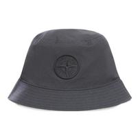 Stone Island Logotipo Medvilninė Žvejo Kepurė Unisex Kepurės Juoda 811598161-V0029 M