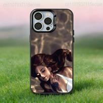 L-Lana Del Rey Singer Black Phone Case Compatible with iPhone 17 16 15 14 13 12 11, Pro, Max, Plus, E, Air, Mini iPhone15promax