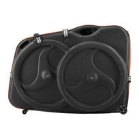 Bike Travel Case, Bicycle Travel Bag with EVA Hard Shell, Quick-Release Buckle, Dual Zipper, TSA Lock and Wheels, Black Bicycle Case for Airplane,