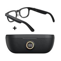 Nauji X01 AI Išmanūs Saulės Akiniai Ilgas Baterijos Veikimo Laikas Momentinės Nuotraukos 800W Kamera Stabilizacija Stilingas Dizainas WIFI Bluetooth Dvigubas Atsarginis HD Vaizdo Įrašymas brown charging case juoda