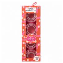 THE VINTAGE COSMETIC 16 Piece Hair Roller Pink & Fuchsia Set