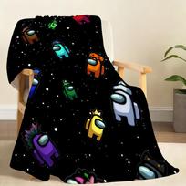 Hot Game A-AmOng U-Us Blanket For Soft Throw Blanket for Picnic Bed Sofa Home Bedroom Cozy Warm Comfortable 75cmx90cm