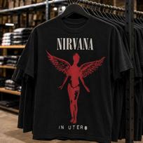 NIRVANA Heavyweight T-Shirt 220GSM | Men’s Women’s Premium 100% Cotton L