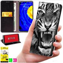 Etui Typu Portfel Do Motorola Edge 70 - Pokrowiec Bluemoon Nadruk + Szkło 9H