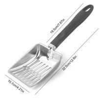 Fireplace Ash Shovel Fire Pit Ash Sifter Hollow Out Stainless Steel Charcoal Shovel For Coal Separating Adjustable Fire Pit sidabras