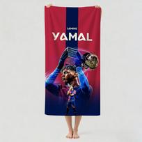 Futbolininkas L-lamine Y-yamal Rankšluosčių Džiovinimo Vonios Rankšluostis Tinka Lengvam Plaukimui, Stovyklavimui, Joga, Paplūdimiui STJ40x70CM red