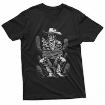 Skeleton Cowboy Cactus Desert Alt Goth Western Gothic Skull TShirt Unisex T-Shirt S