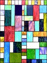 Static Cling Stained Glass Window Film, UV Block Retro Decorative Privacy Vinyl No Glue Glass Sticker for Home Kitchen Office (as the picture,30X50cm)