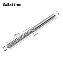 1Pcs Durable 3/4/5/6mm Rotary File Finishing Metal HSS Grinding Head Dual Slot Carbide Burr Milling Cutter File Tool