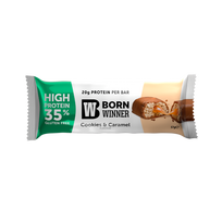 Born Winner Core baltyminiai sausainiai su karamele 57g