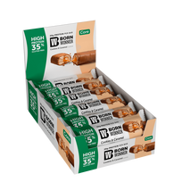 Born Winner Core baltyminiai batoneliai sausainiai su karamele 57g x 12 vnt