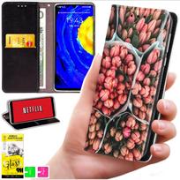 Etui Typu Portfel Do Xiaomi 15T - Pokrowiec Bluemoon Nadruk + Szkło 9H