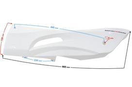 Obudowa Progowa Lewa Biały Połysk Falcon 50 Falcon 125 E5
