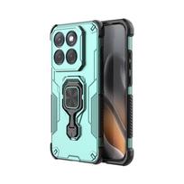Dėl Motorola Edge 70 Pro dėklo Telefono stovas Apsauginis Moto Edge 70 Pro Fusion dangtelis Atsparus smūgiams TPU PC Magnetinis piršto žiedo dėklas Motorola Edge 70 žalia