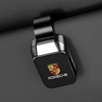AAV1 Car Sun Visor Glasses Clip Sunglasses Storage Holder for Porsche 718 Cayenne Panamera 911 Macan Taycan Cayman Boxster Sticker juoda