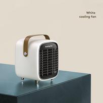 Electric Fan Heater Fast Heating Portable Home Desktop Space Heater for Room Winter Personal 【A】White