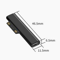 For Microsoft Surface Pro X 8 7 6 5 4 3 Go Book to USB Type C PD Adapter Tablet Converter Laptop Plug Fast Charge Connector