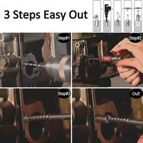 6 Pcs Steel Screw Extractor Black Bolt Extractor Easy Screw Remover  Home Repairs