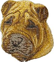 Shar-Pei - Naszywka W Kształcie Psa, Haftowana Łatka, Unikatowa Ozdoba Do Plecaka Marki Art-Dog