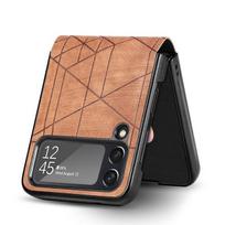 Comfortable Fashion Folding Leather Case For Samsung Galaxy Z Flip 4 5g Flip4 Zflip4 Anti -Drop Slim Cover For Samsung Z Flip4 for Samsung Z Flip 4 ruda