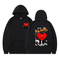 Dainininkas Bad Bunny Muzikos albumas Un Verano Sin Ti Spaudas Džemperiai Unisex Moteriški Gatvės drabužiai Šilti Džemperiai Unisex Sportinis kostiumas Puloveris L