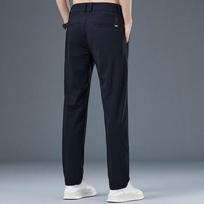 2024 New Men'S Pants Spring/Summer Stretch Thin And Cool Straight Business Casual Pants For Men 28 juoda