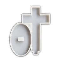 Quality Silicone Cross Molds Crafting Moulds Religious Thmem Moulds Jewelry Making Molds for Home Decors Art Project white