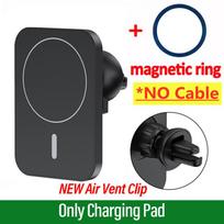 Magnetinis belaidis įkroviklis automobilio oro ventiliacijos laikiklis telefono laikiklis 15W magnetinė automobilio greitojo įkrovimo stotelė iPhone 12 13 14 Pro Max Mini