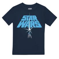 Žvaigždžių karai Vaikams/Vaikų Kardas Šviesos Logotipo Marškinėliai 5-6 Years tamsiai mėlyna